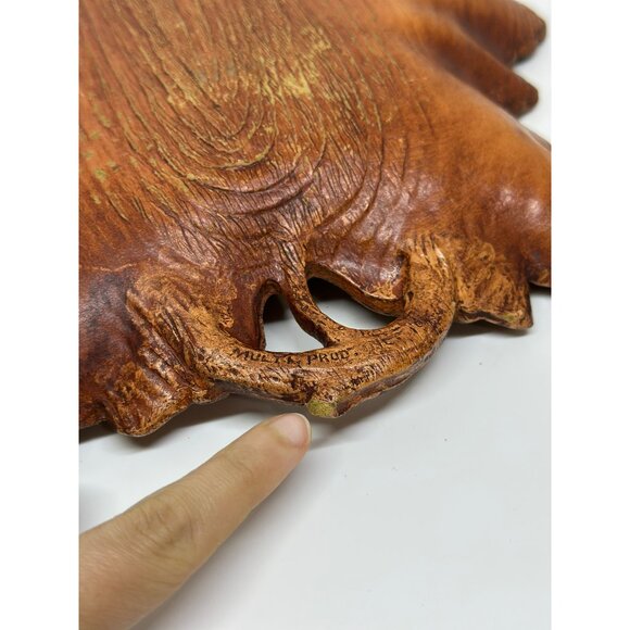 VTG 1959 Molded Wood Grape Leaf Dish Multi Products Inc MCM Decor Room Style - Picture 7 of 9